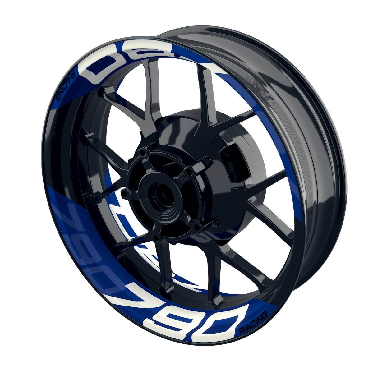 Felgenaufkleber KTM 790 Duke einfarbig V2 Wheelsticker Premium geteilt