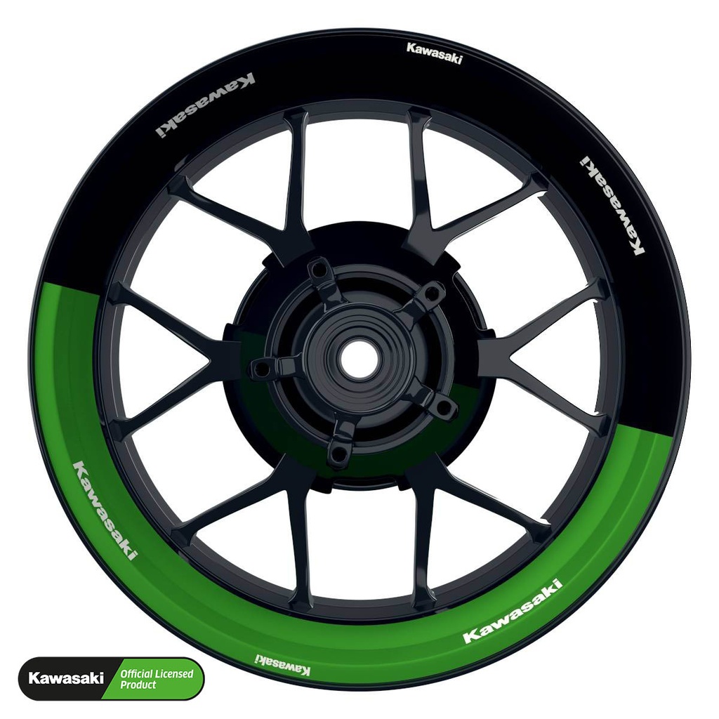 Kawasaki Rim Decals Design Fifty Fifty V1