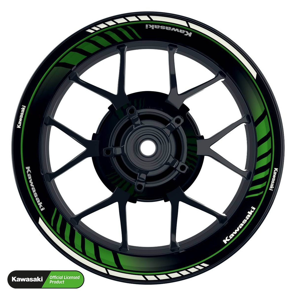 Kawasaki Rim Decals Design Techno