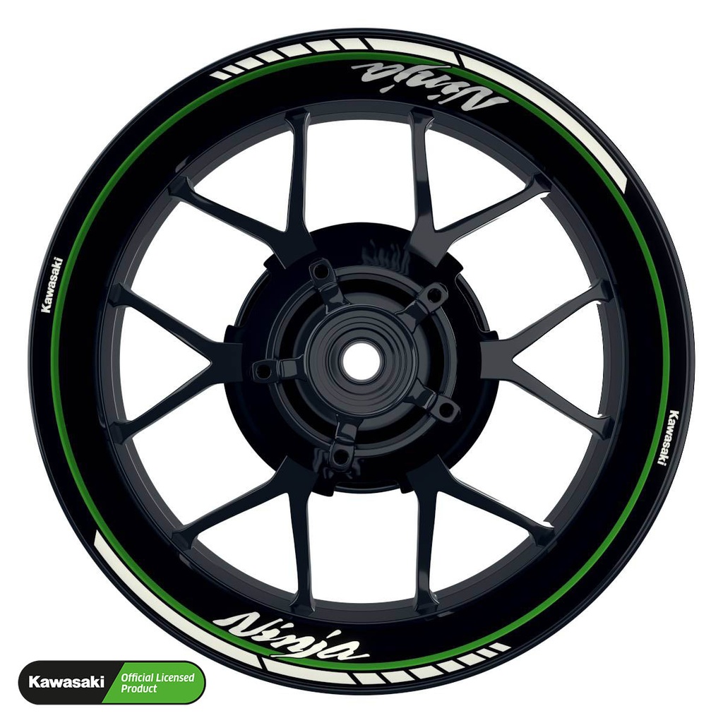 Kawasaki Ninja Rim Decals Design Clean