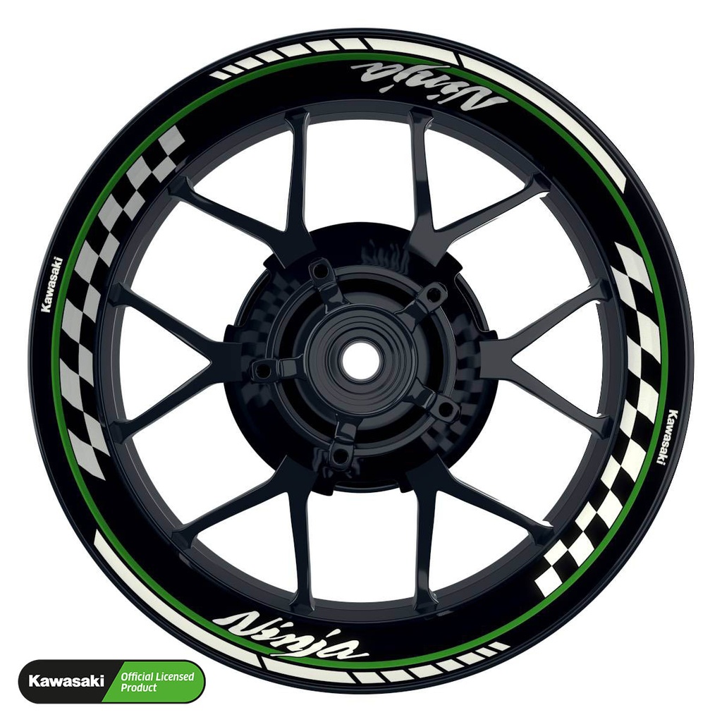 Kawasaki Ninja Rim Decals Design Grid