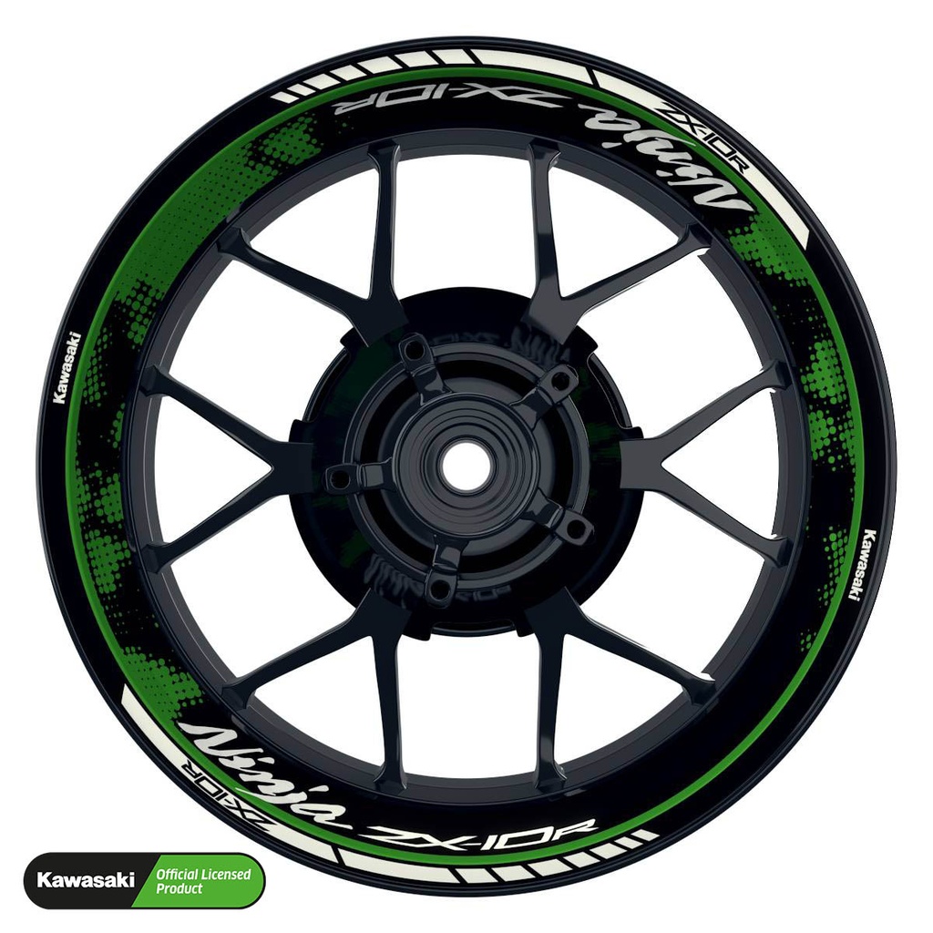 Kawasaki Ninja ZX-10R Rim Decals Design DOTS