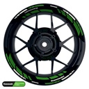 Kawasaki Felgenaufkleber geteilt Design GRID2 V1