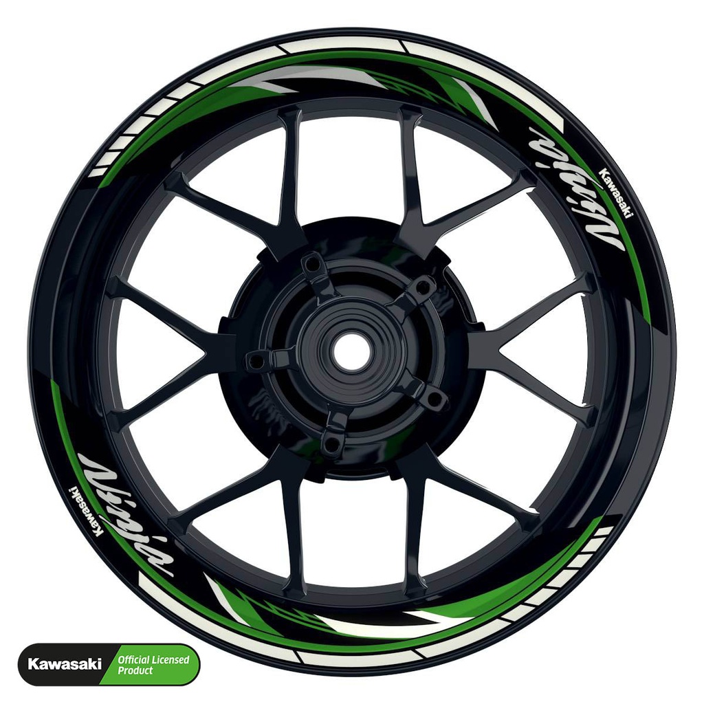 Kawasaki Ninja Rim Decals splitted Design Razor