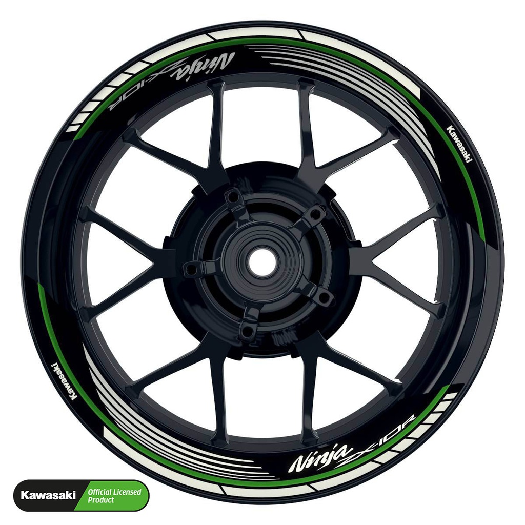 Kawasaki ZX-10R Rim Decals splitted Design Saw