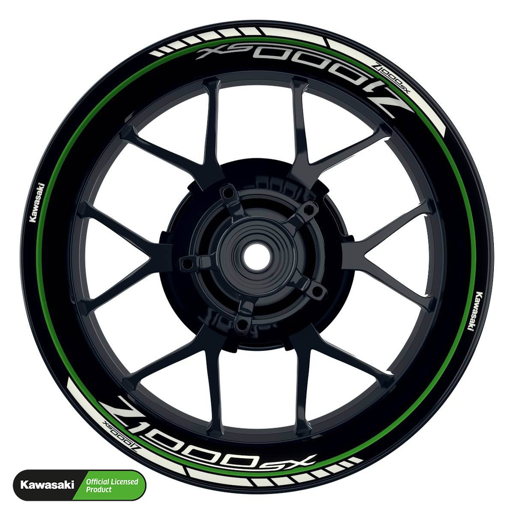 Kawasaki Z1000SX Rim Decals Design Clean