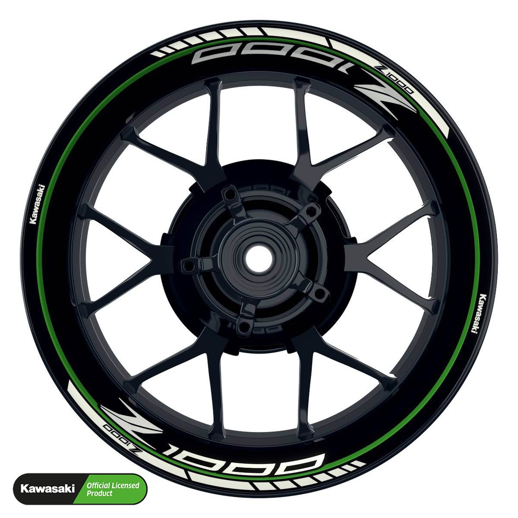 Kawasaki Z1000 Rim Decals Design Clean