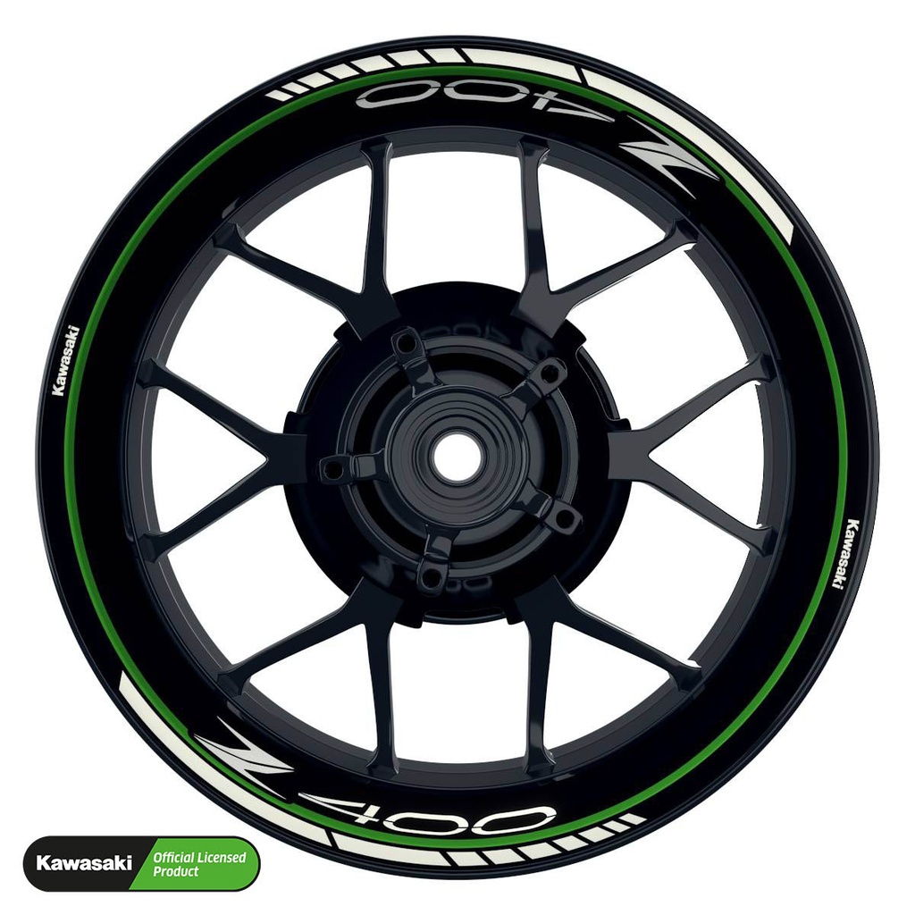 Kawasaki Z400 Rim Decals Design Clean