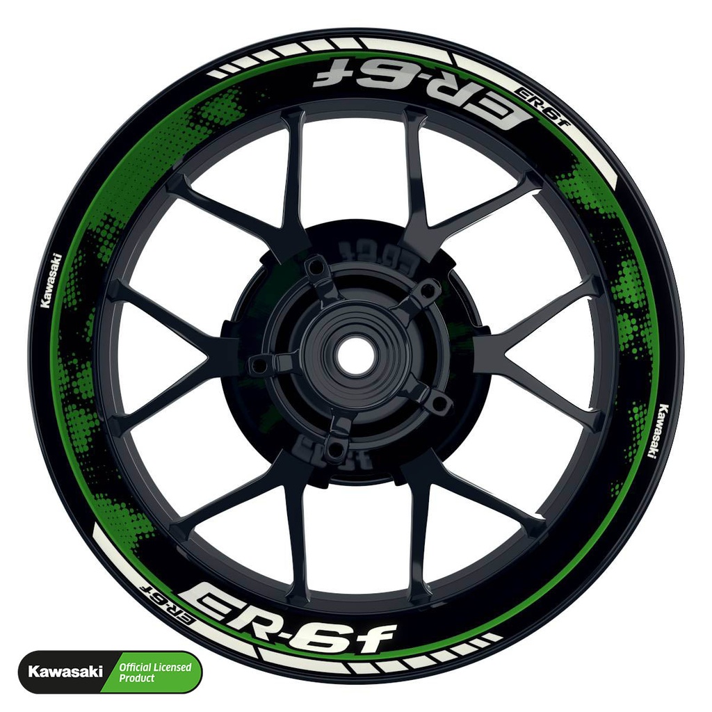 Kawasaki ER6F Rim Decals Design DOTS