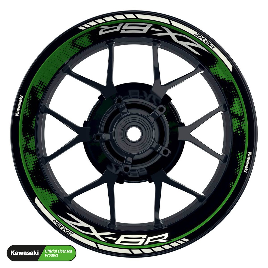 Kawasaki ZX-6R Rim Decals Design DOTS