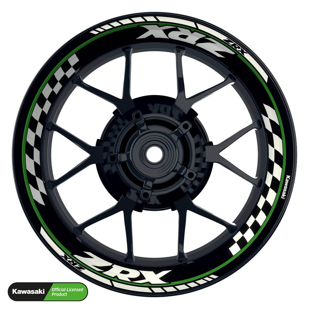 Kawasaki ZRX Felgenaufkleber Design Grid