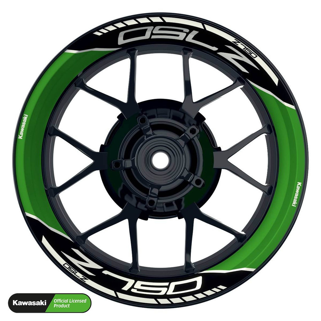 Kawasaki Z750 Rim Decals Design Laser