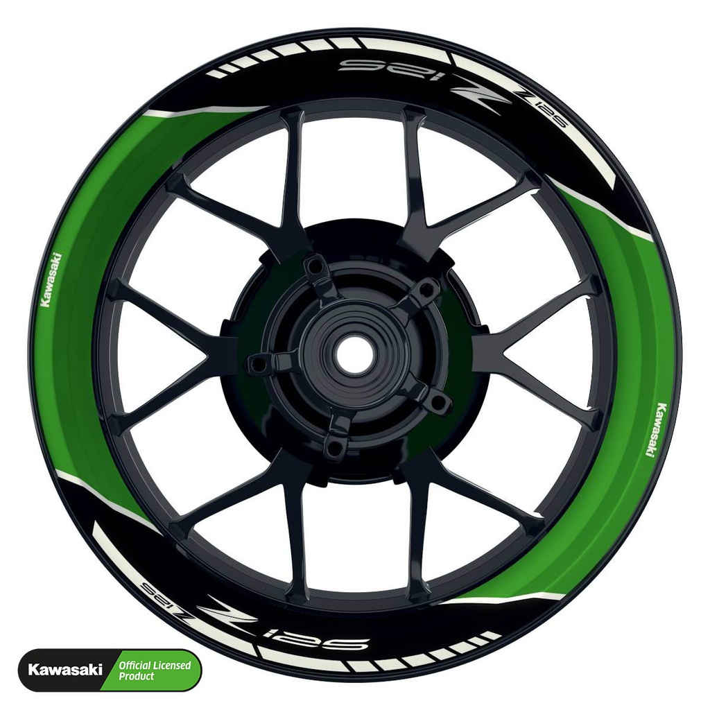 Felgenaufkleber Racing 125 Scratched Premium geteilt Wheelsticker