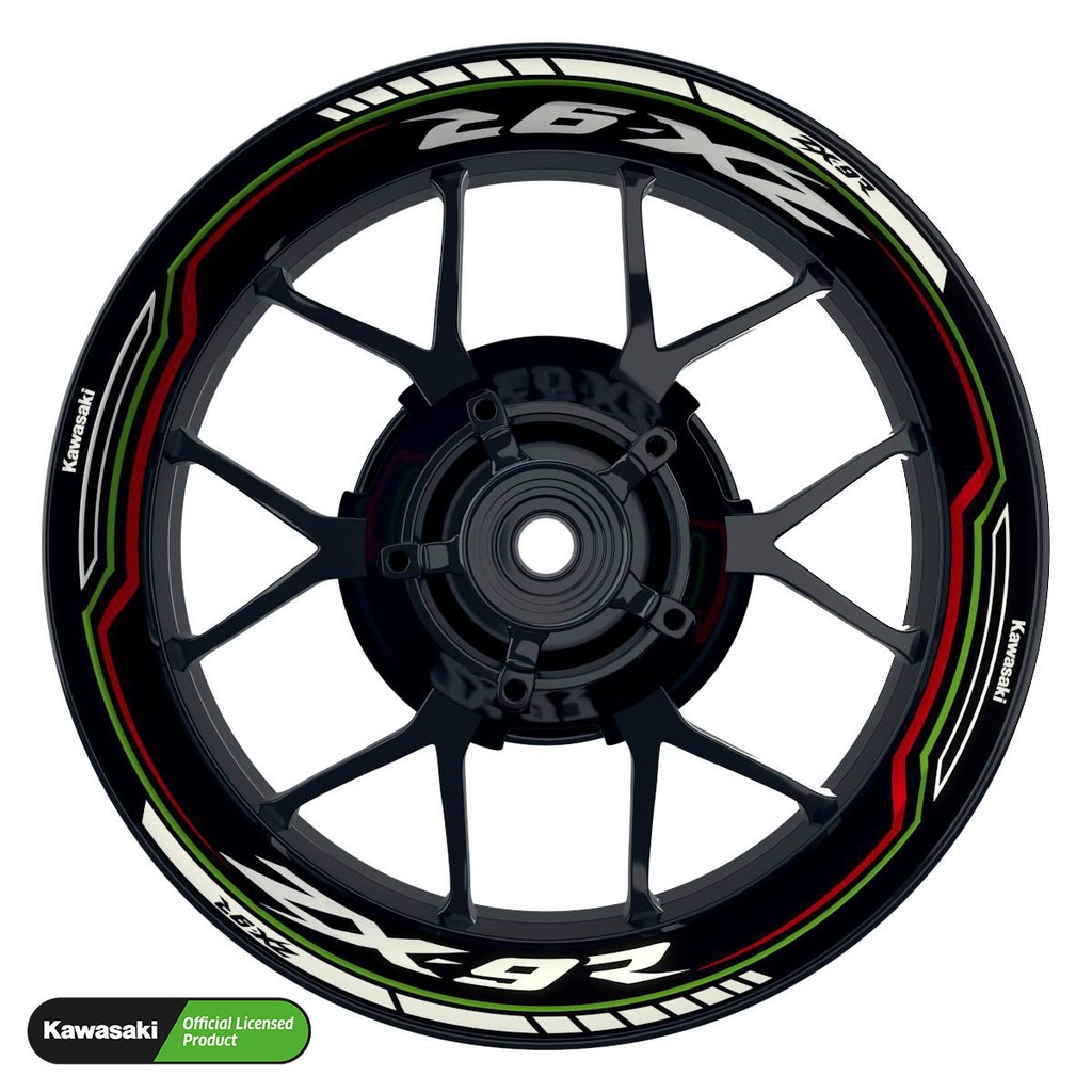 Kawasaki ZX-9R Rim Decals Design Lightning