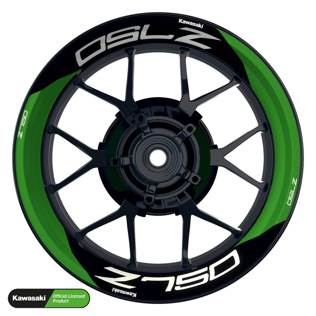 Kawasaki Z750 Rim Decals Design Saber