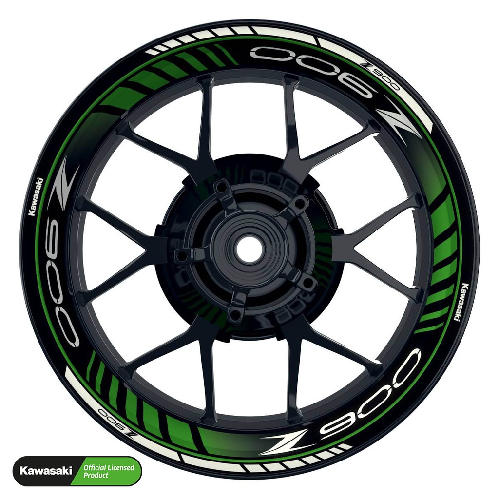 Kawasaki Z900 Rim Decals Design Techno