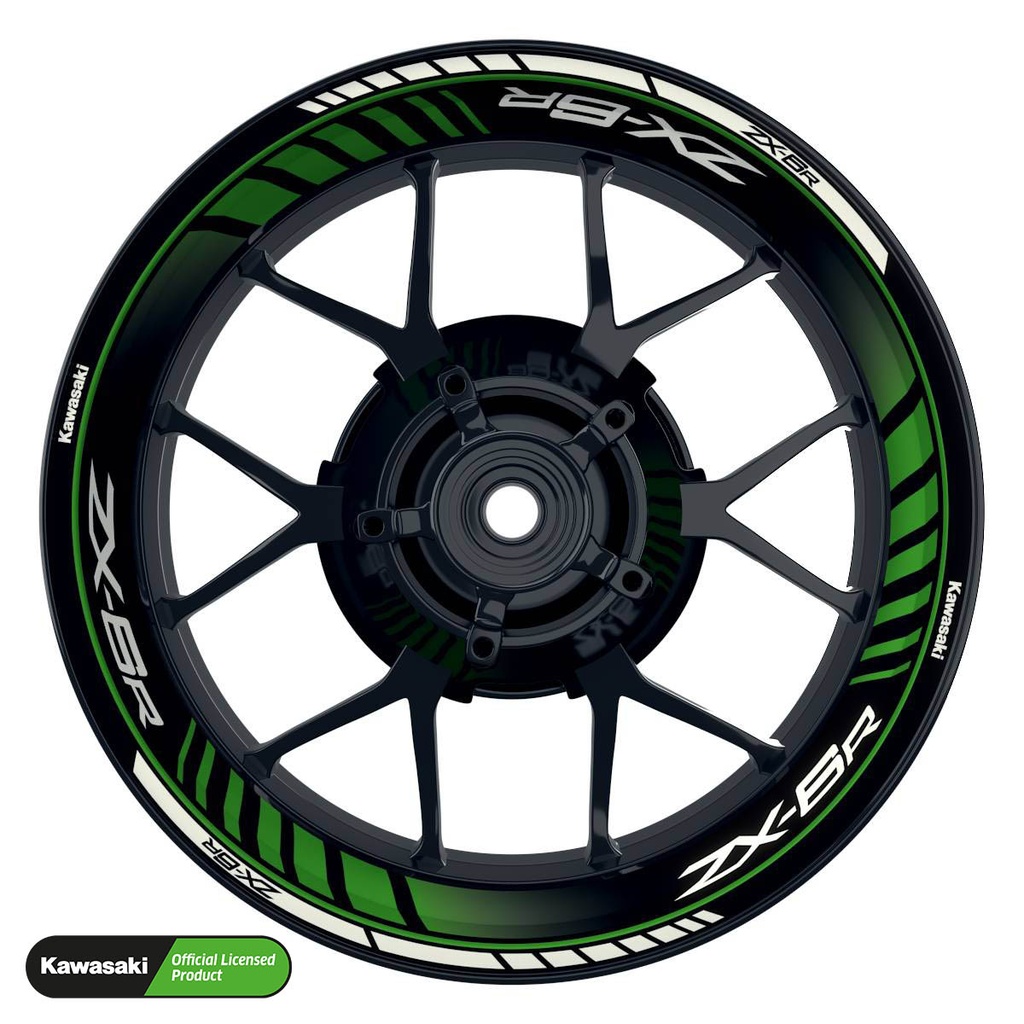 Kawasaki ZX-6R Rim Decals Design Techno