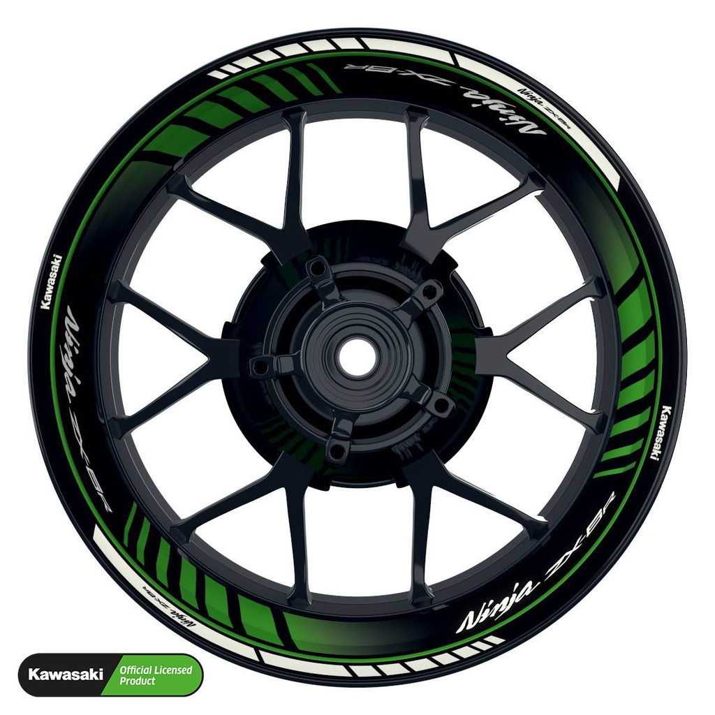 Kawasaki NINJA ZX-6R Rim Decals Design Techno