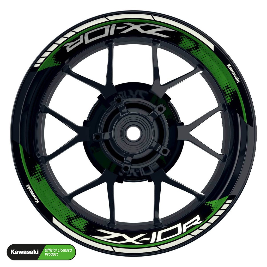 Kawasaki ZX-10R Rim Decals splitted Design Clean