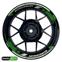 Kawasaki Z1000 Rim Decals splitted Design Dots