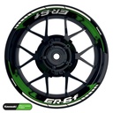 Kawasaki ER6F Rim Decals splitted Design Dots