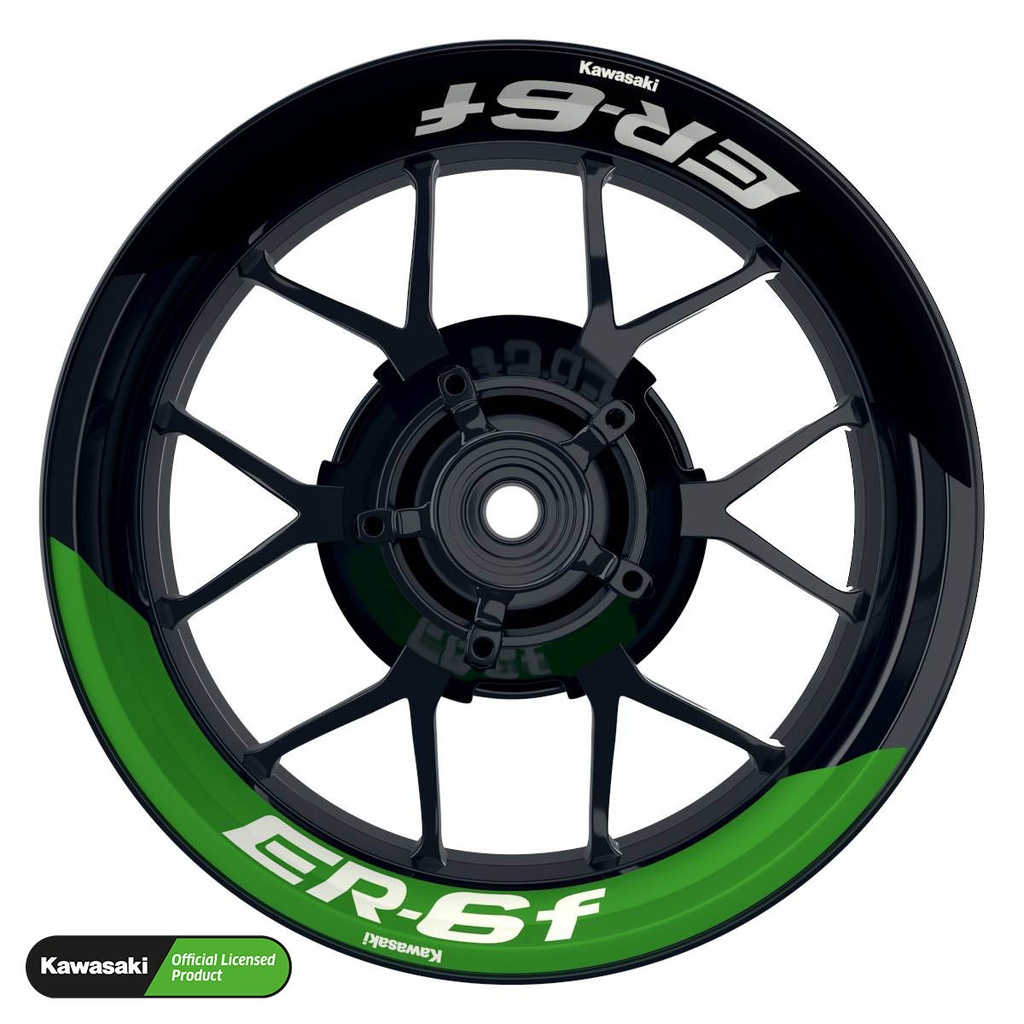 Kawasaki ER6F Rim Decals splitted Design Fifty Fifty V1