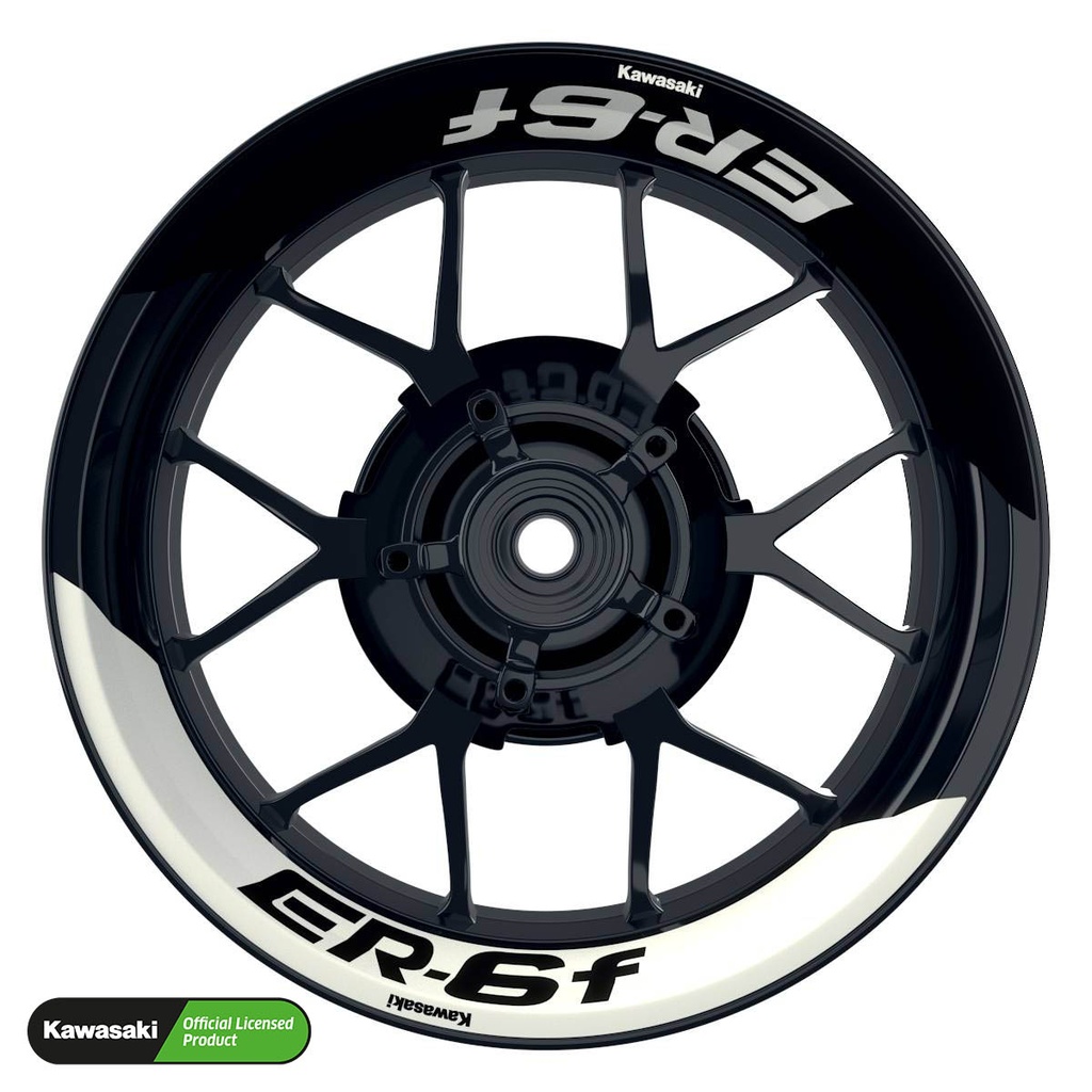 Kawasaki ER6F Rim Decals splitted Design Fifty Fifty V2