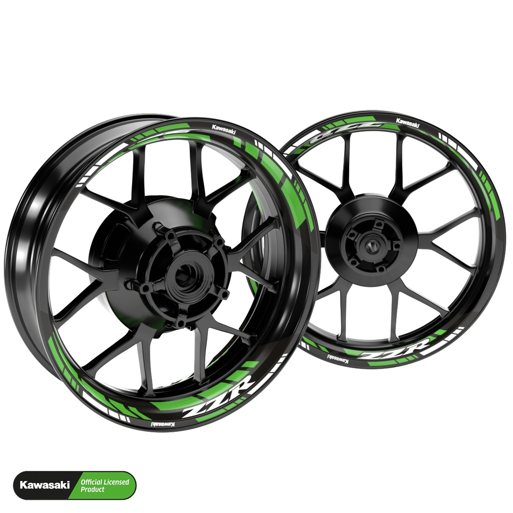 Kawasaki ZZR Rim Decals splitted Design GRID2 V1