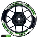 Kawasaki ZRX Felgenaufkleber geteilt Design GRID2 V2