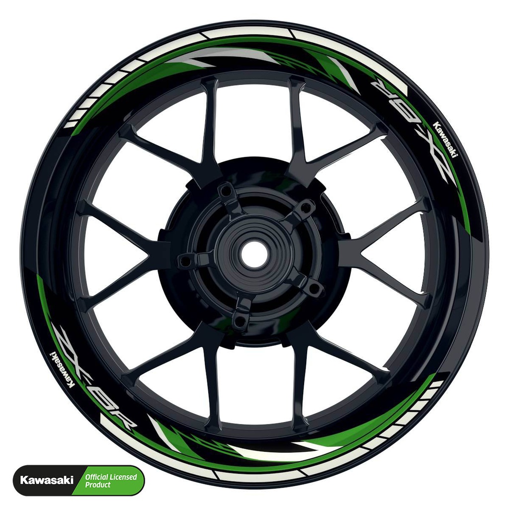 Kawasaki ZX-6R Rim Decals splitted Design Razor