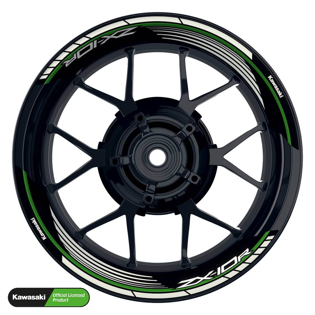 Kawasaki ZX-10R Rim Decals splitted Design Saw