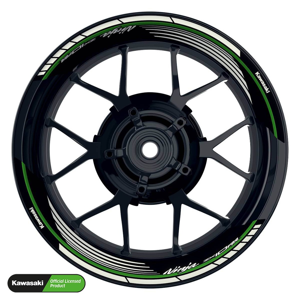 Kawasaki NINJA ZX-10RR Rim Decals splitted Design Saw