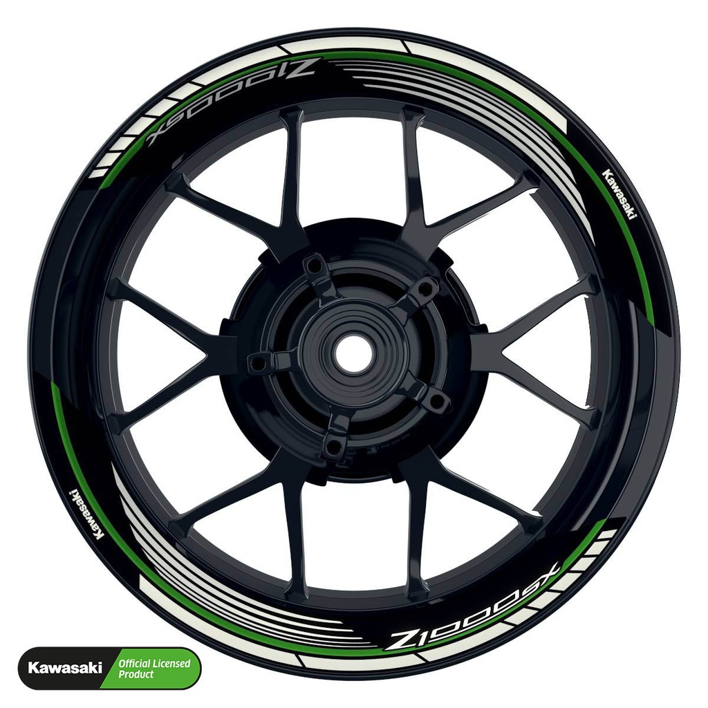 Kawasaki Z1000SX Rim Decals splitted Design Saw