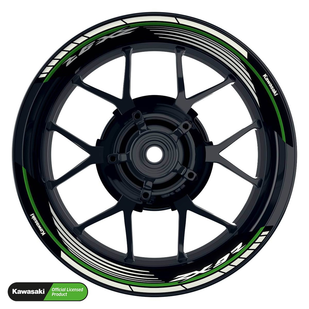 Kawasaki ZX-9R Rim Decals splitted Design Saw