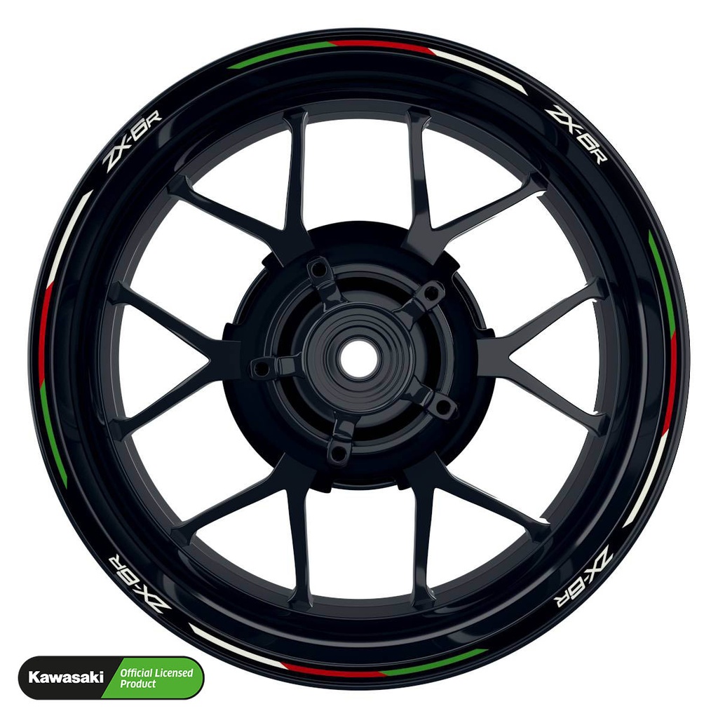 Kawasaki ZX6R Rim Stripes Design V6