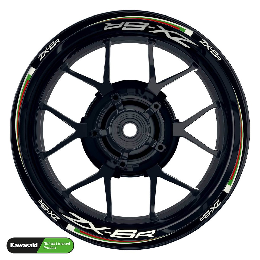 Kawasaki ZX-6R Rim Decals Light Design V2