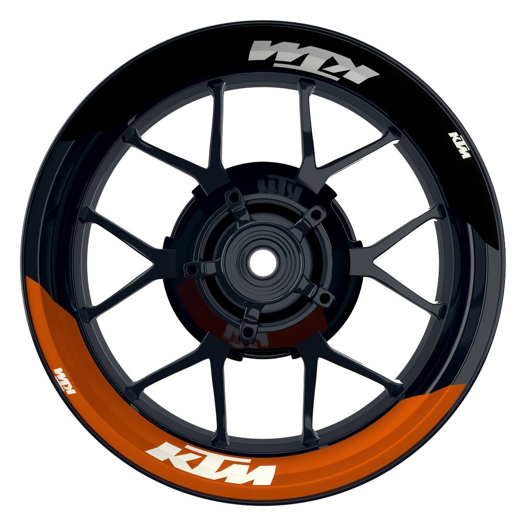 KTM Felgenaufkleber geteilt Fifty Fifty V1 orange