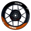 KTM Felgenaufkleber geteilt Fifty Fifty V1 orange