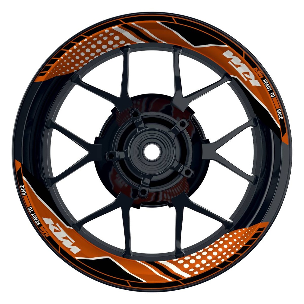 KTM Felgenaufkleber geteilt Trinity