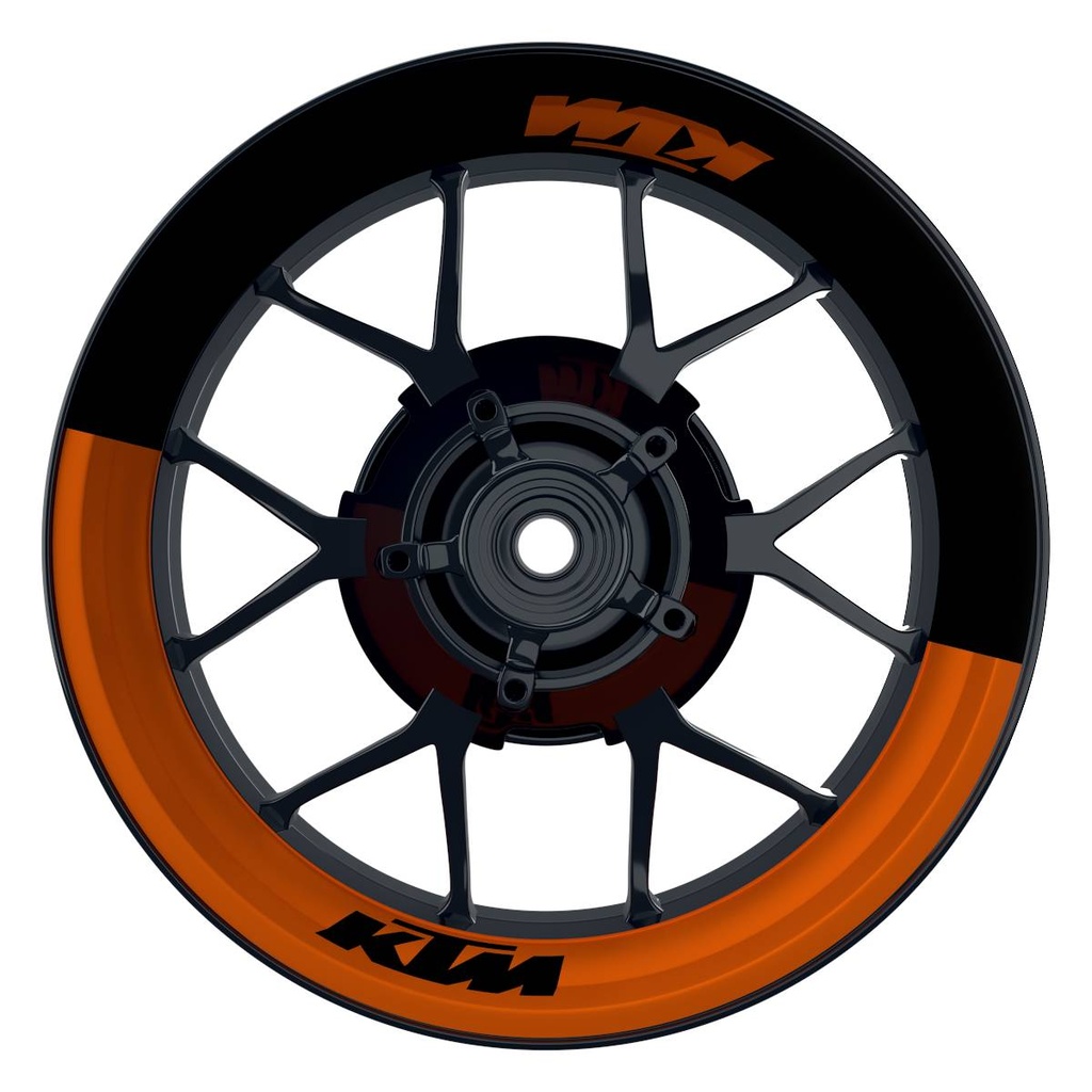 KTM Felgenaufkleber premium Halb halb