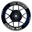 Individuelle Felgenaufkleber "GRID schwarz" Premium Wheelsticker