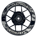 Individuelle Felgenaufkleber "Camouflage" snow Premium Wheelsticker