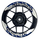 Individuelle Felgenaufkleber "Chainsaw" Premium geteilt Wheelsticker