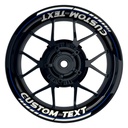 Individuelle Felgenaufkleber "Scratched" Premium geteilt Wheelsticker