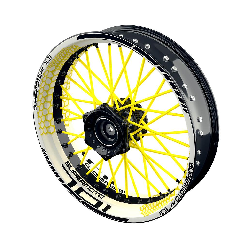 Rim Decals for Husqvarna 701 - Design Hexagon W inkl. Spokes