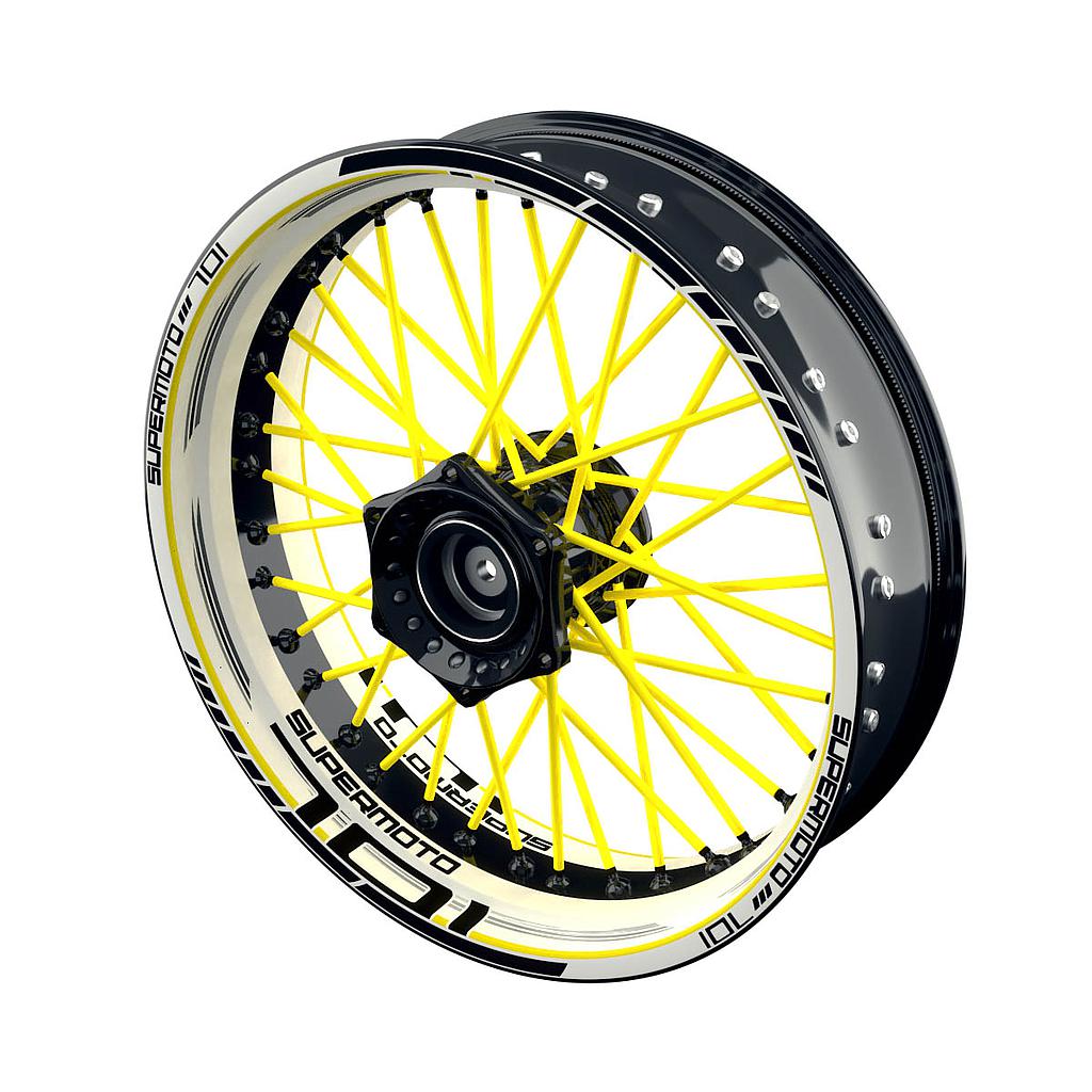 Rim Decals for Husqvarna 701 - Design SCRATCHED W inkl. Spokes