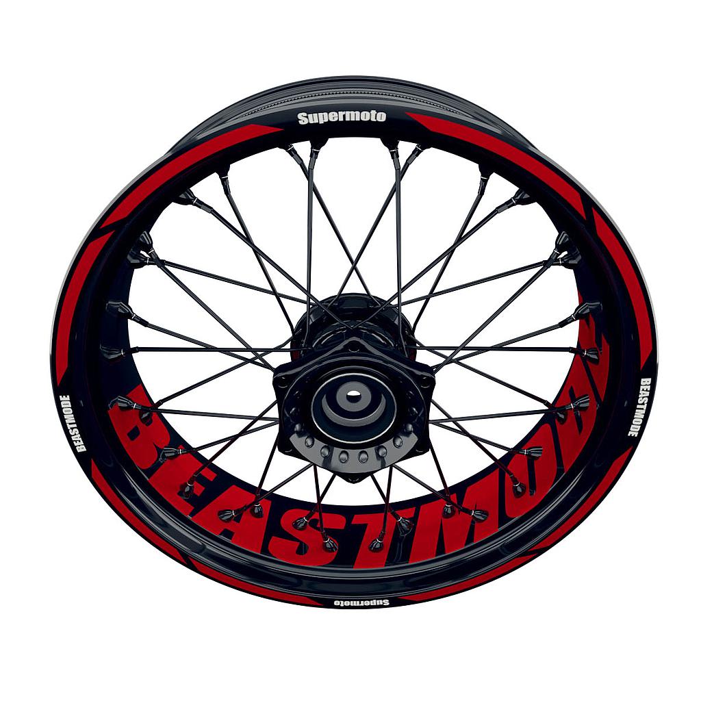 Beastmode Rim Decals Supermoto