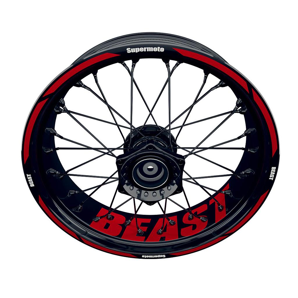 Beast Rim Decals Supermoto