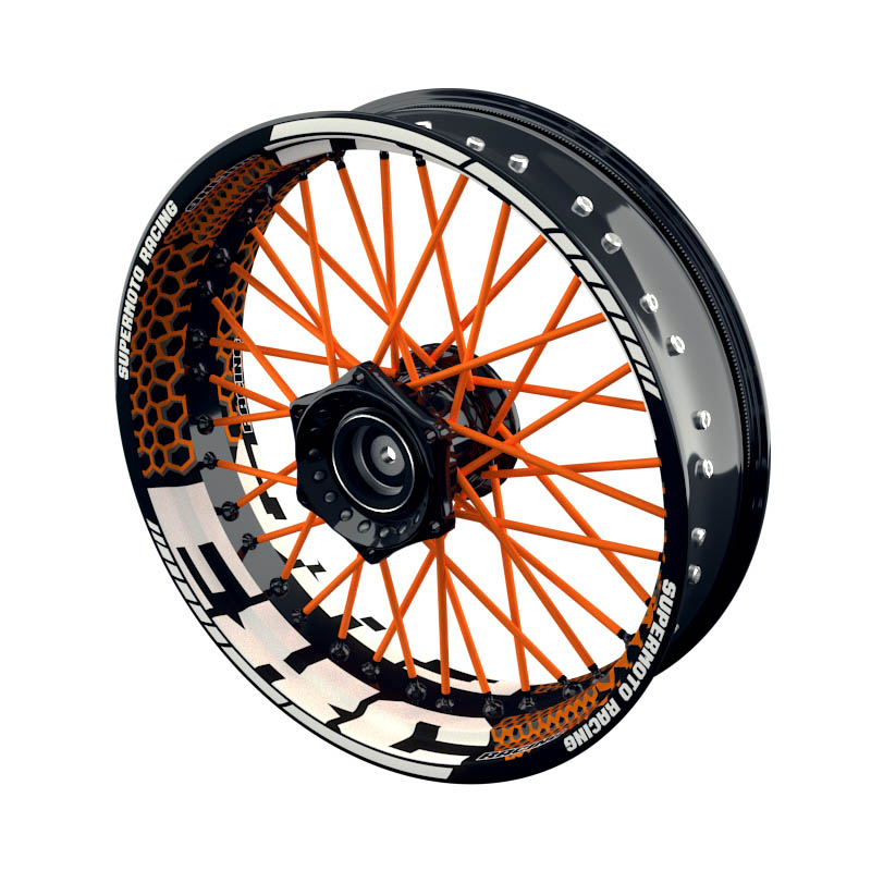 Felgenaufkleber KTM EXC Design Hexagon S