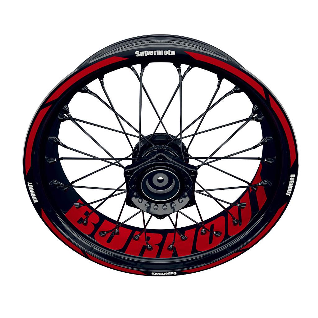 Burnout Rim Decals Supermoto